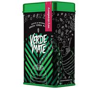 Verde Mate Yerbera Boîte en métal avec distributeur Vert Very Strawberry 0,5 kg Parfum fruité Plein de caféine naturelle Yerba Mate du Brésil 500 g Séchage à l'air libre