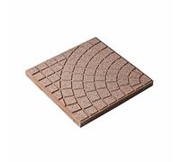 Verdelook Accumulateur éventail 40 x 40 cm polie Rouge Pavage Décor extérieur