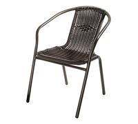 Verdelook Chaise iOS Structure métal Assise et Dossier en polyrotin ameublement Confort