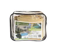 VERDELOOK Store triangulaire en polyéthylène, 3,6x3,6x3,6 m, écru