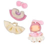 Verdelume Vêtements de poupée de 17 cm pour labubu, cape rose, accessoires de poupées, pour garçons et filles, 3 pièces (poupée non incluse)