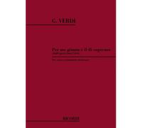 VERDI G. - PER ME GIUNTO E' IL DI' SUPREMO - CHANT ET PIANO
