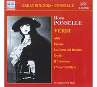 Verdi, G. & Ponselle – Arias des opéras de Verdi – Enregistrements 1918–1928 – NAXOS (Import)