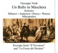 Verdi : Maskenball Highlights Und Arien. Mitropoulos, Warren, Peerce, Milanov