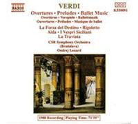 Verdi: Overtures - Preludes - Ballet Music [UK Import]