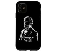 Verdi Portrait Compositeur Silhouette Musique Classique Opéra Coque pour iPhone 11