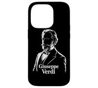 Verdi Portrait Compositeur Silhouette Musique Classique Opéra Coque pour iPhone 14 Pro
