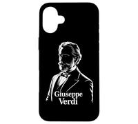 Verdi Portrait Compositeur Silhouette Musique Classique Opéra Coque pour iPhone 16 Plus