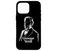 Verdi Portrait Compositeur Silhouette Musique Classique Opéra Coque pour iPhone 16 Pro Max