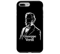 Verdi Portrait Compositeur Silhouette Musique Classique Opéra Coque pour iPhone 7 Plus/8 Plus