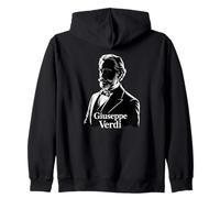 Verdi Portrait Compositeur Silhouette Musique Classique Opéra Sweat à Capuche