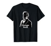 Verdi Portrait Compositeur Silhouette Musique Classique Opéra T-Shirt