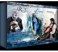 Rigoletto in Mantua / La Traviata in Paris / Tosca in Rome, 4 DVDs