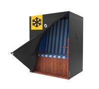 VERDOBA Housse de protection pour fauteuil-cabine de plage de qualité supérieure - Résistante à l'hiver - Oxford 600D - 90 x 120 x 155 cm - Housse de protection imperméable avec fermeture éclair YKK