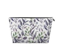 Verdure de Feuilles Vertes de Sauge Pourpre, Trousse de Toilette Trousse de Maquillage Sac à cosmétiques Trousse de Toilette de Voyage Portable