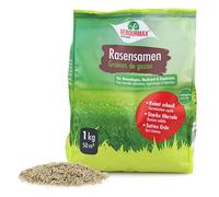 Verdurmax 1 kg de Semences de Gazon - Gazon Dense et Robuste | Mélange de Haute Qualité pour 40 m² de Pelouse Dense, Résistante et à Germination Rapide - Résiste Sécheresse et Piétinement