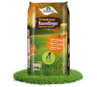 Verdurmax 1 x 20 kg engrais pour gazon d'automne de qualité supérieure - 100% végétalien - Engrais NK 7+18 (+14+2+25) - Résistant à l'hiver et au gel - Granulés sans poussière
