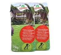 Verdurmax 2 x 15 kg de chaux pour jardin et pelouse - Optimisation du pH - Amendement calcaire avec magnésium pour un vert intense - Améliore l’absorption des nutriments par l’herbe et les plantes