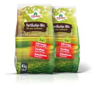 VERDURMAX® 2 x 4 kg Scarificateur -Mix 3 en 1 - Mélange de Semences Gazon RSM, Engrais de Démarrage et Activateur de Sol - Régénération Rapide Pelouse Dense et Verte