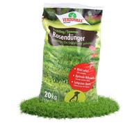Verdurmax 20 kg d'engrais pour gazon Printemps & Été - Engrais à libération prolongée avec azote pour 1000 m² de gazon vert luxuriant - Sans danger pour les chiens - Compatible avec épandeur