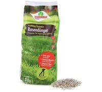 Verdurmax 5 kg d'engrais pour gazon Printemps & Été - Engrais à libération prolongée avec azote pour 250 m² de gazon vert luxuriant - Sans danger pour les chiens - Compatible avec épandeur