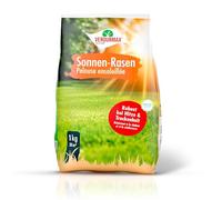 VERDURMAX® Pelouse ensoleillée 1 x 1 kg - Graines de Gazon Haute Qualité RSM Résistantes à la Sécheresse et Chaleur - Semences à Racines Profondes pour Pelouse Dense et Verte même en Été - 20-30g/m²