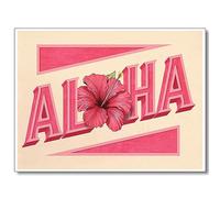 VERENIX Preppy Aloha - Toile murale tendance pour chambre de cowgirl côtière occidentale, affiche esthétique, affiches roses, décoration murale pour dortoir, chambre à coucher, dortoir, chambre à