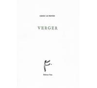 Verger - Cédric Le Penven - Unes Eds - broché - Poésie