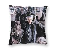 Vergil From The Devil May Cry Series Taie d'oreiller carrée en polyester Coussin décoratif confortable pour la maison et le canapé
