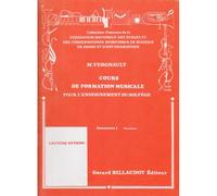 Vergnault Michel - Cours De Formation Musicale Pour L'enseignement Du Solfege Elementaire 2