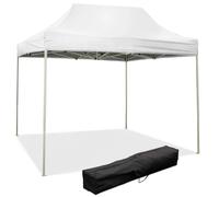 VerGreen Gazebo refermable 3 x 2 m tissu pliant blanc en PVC 100 % étanche 9010