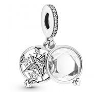 Vergrößerter Étoile Double PANDORA Charmanhaenger 799640C01