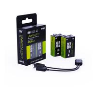 VERICO LoopEnergy 2er-Pack 9V Block Akku-Batterien, Wiederaufladbar über USB-C 2