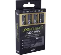 Verico LoopEnergy Pro AA3330 Batterie USB-C® Li-Ion 2220 mAh 1.5 V 4 pc(s)
