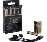 Verico LoopEnergy Pro AAA1125 Batterie USB-C® Li-Ion 750 mAh 1.5 V 4 pc(s)