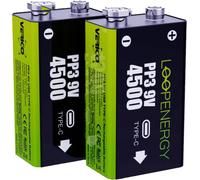 Verico LoopEnergy USB-C Pile rechargeable 6LR61 (9V) Li-Ion 500 mAh 7.4 V 2 pc(s)