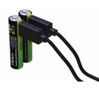 VERICO LoopEnergy Wiederaufladbare USB-C Batterie AAA 1,5V 900mWh (600mAh) Li-ION, Schnellladung Via USB-C Anschluss in ca. 2 Stunden (2X AAA)