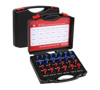 Vérificateur De Filetage De Boulon - Kit De 26 Jauges Impériales Et Métriques | Outil D'identification Rapide De La Taille Pour Les Mécaniciens, Utilisation En Atelier, Scénario De Mesure De Fil Préci