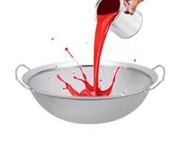 Vérification à mailles fines - tamis rond en acier inoxydable, entonnoir à godet d'émulsion | Outil de filtrage de peinture, filet d'extraction de miel, séparateur de mélange de glaçage, extracteur d'