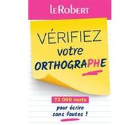 Vérifiez votre orthographe Collectif (Auteur)