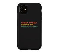 Vérifiez-Vous Avant de Vous détruire Avertissement Idiome Argot Coque pour iPhone 11