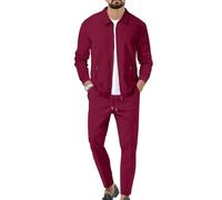Veriliss 2 Pièces Survêtement Homme Waffle Soft Ensemble Veste Sweat Et Pantalon Jogging Combinaison De Sport