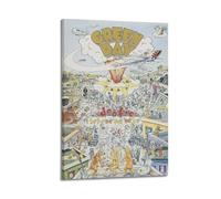 VerimP Affiche de film Green Day Dookie - Art vintage - Décoration murale sur toile - Poster et impressions sur toile - Poster mural pour chambre - 30 x 45 cm - Style cadre