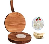 VERIMP Presse À Tortilla en Bois Maker Dumpling Chapati Maker Presse À Tortilla en Bois Presse À Peau De Boulette en Bois Massif Fabricant De Chapati for La Fabrication De Presse À Chapati