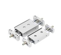 Vérin à air comprimé à Double Tige de Piston ST10 16 20 25 mm, alésage réglable, Course réglable, 1 pièce(STMB25,125)