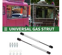 Vérin à gaz 45N universel Amortisseur à gaz pour meubles Amortisseur à gaz pour meubles, portes, hayons de véhicules (254MM, argent 2pcs)