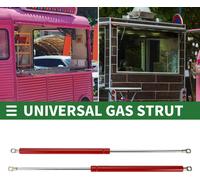 Vérin à gaz 535N Amortisseur à gaz universel 500mm Amortisseur de hayon pour portes, voitures & armoires,Rouge 2 pièces