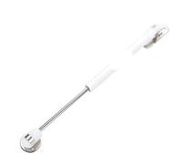 Vérin à gaz, Charnière de support for meuble avec vérin à gaz en cuivre et ressort hydraulique, multicolore, axe de 27 cm, capacité de charge 6-15 kg(6kg(60n) White)