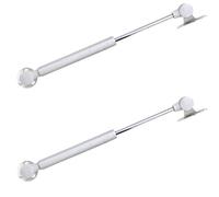 Vérin à gaz, Charnières à gaz for porte relevable de placard, multicolores, 100 N, 10 kg, lot de 2(14 Inches Silver)