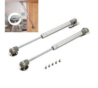 Vérin à gaz, Charnières de porte d'armoire avec amortisseur à gaz et fermeture amortie, argentées, 20N-200N, lot de 2(60N (6KG) (pack of 2))